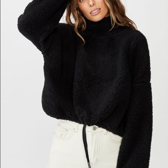 Cotton On Sweaters - COTTON ON TEDDY COAT TURTLENECK PULLOVER SWEATER